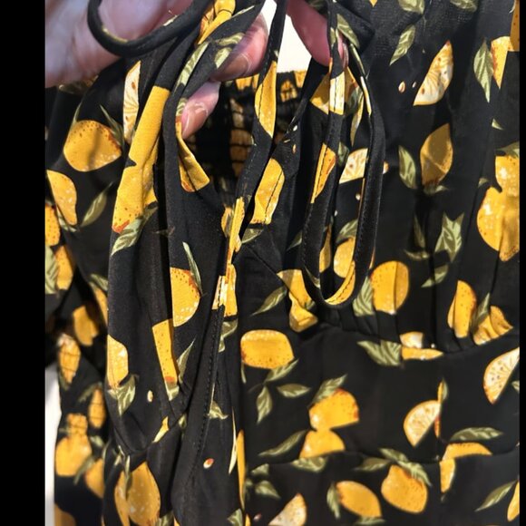 NWOT Cider Women’s Size 4X lemon midi dress - Picture 4 of 6